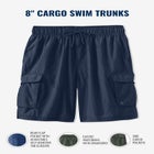 8" Cargo Swim Trunks image number null