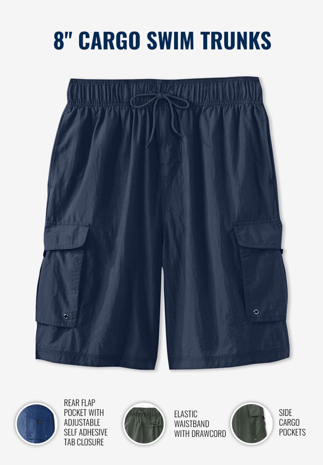 8" Cargo Swim Trunks image number 1
