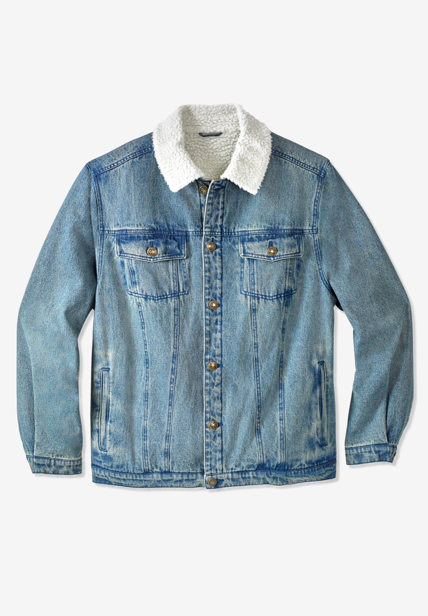 Sherpa-lined Trucker Jacket image number 0