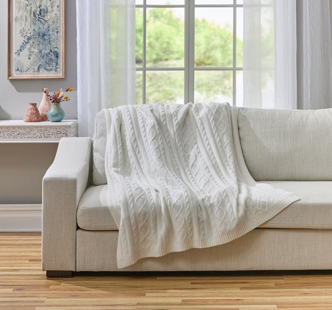 Cable Knit Blanket image number null