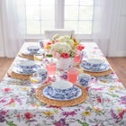 60" x 104"&nbsp;Floral Cascade Table Linen image number null
