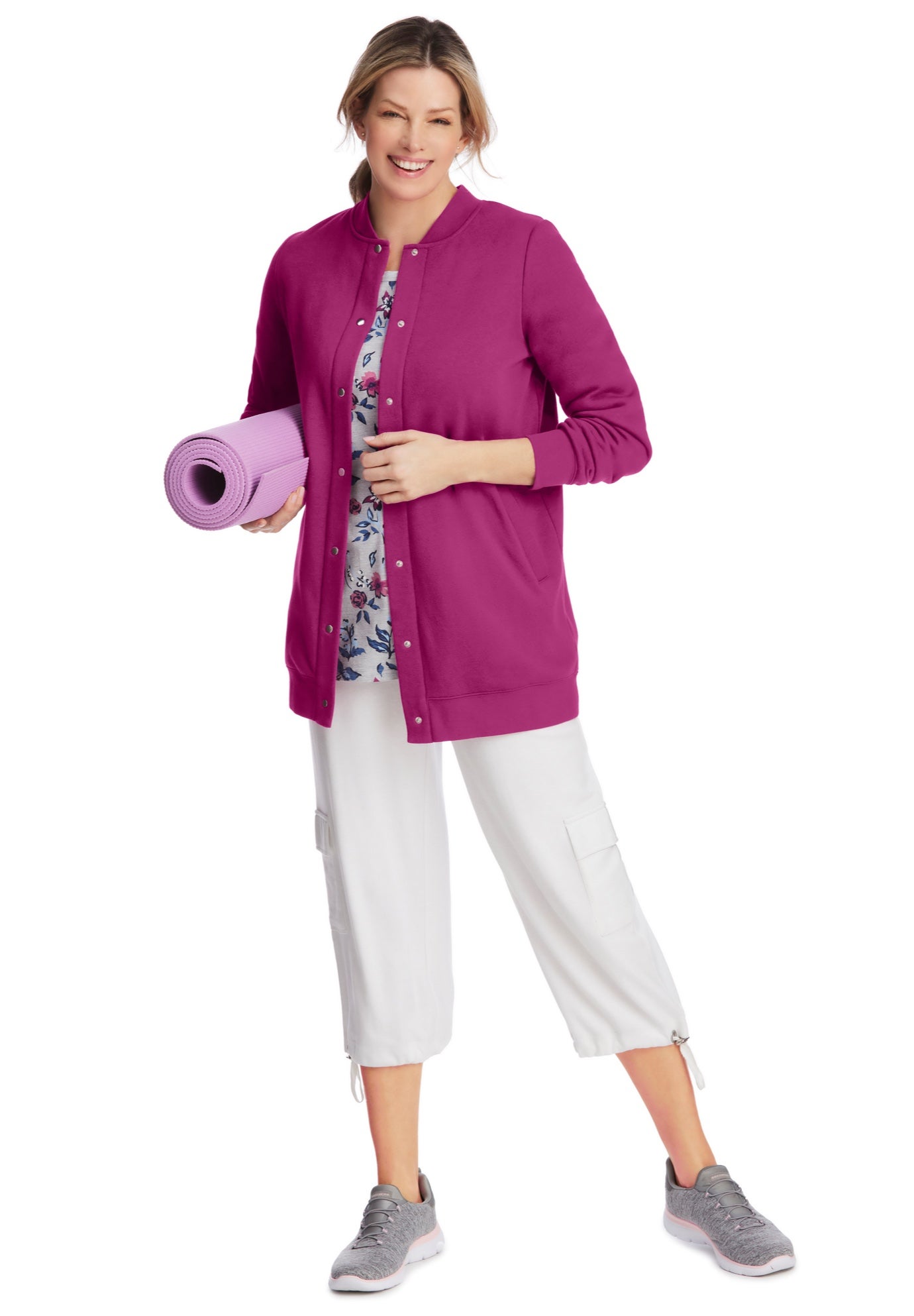 Fleece Baseball Jacket image number 6