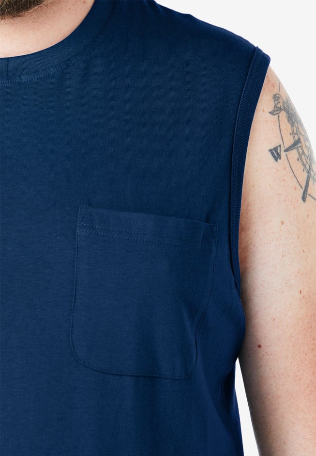 Heavyweight Pocket Muscle Tee image number 1