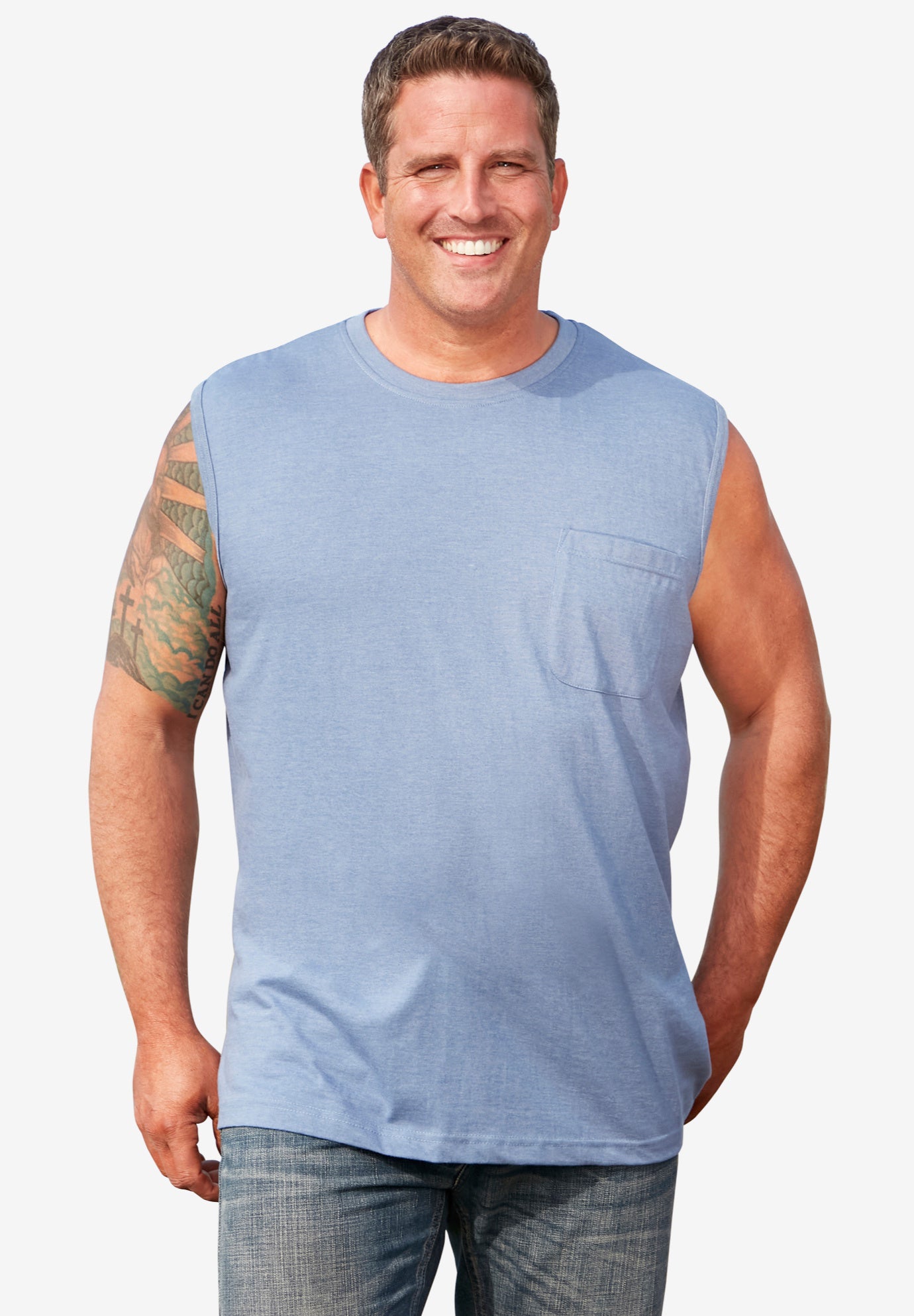 Heavyweight Pocket Muscle Tee image number 0