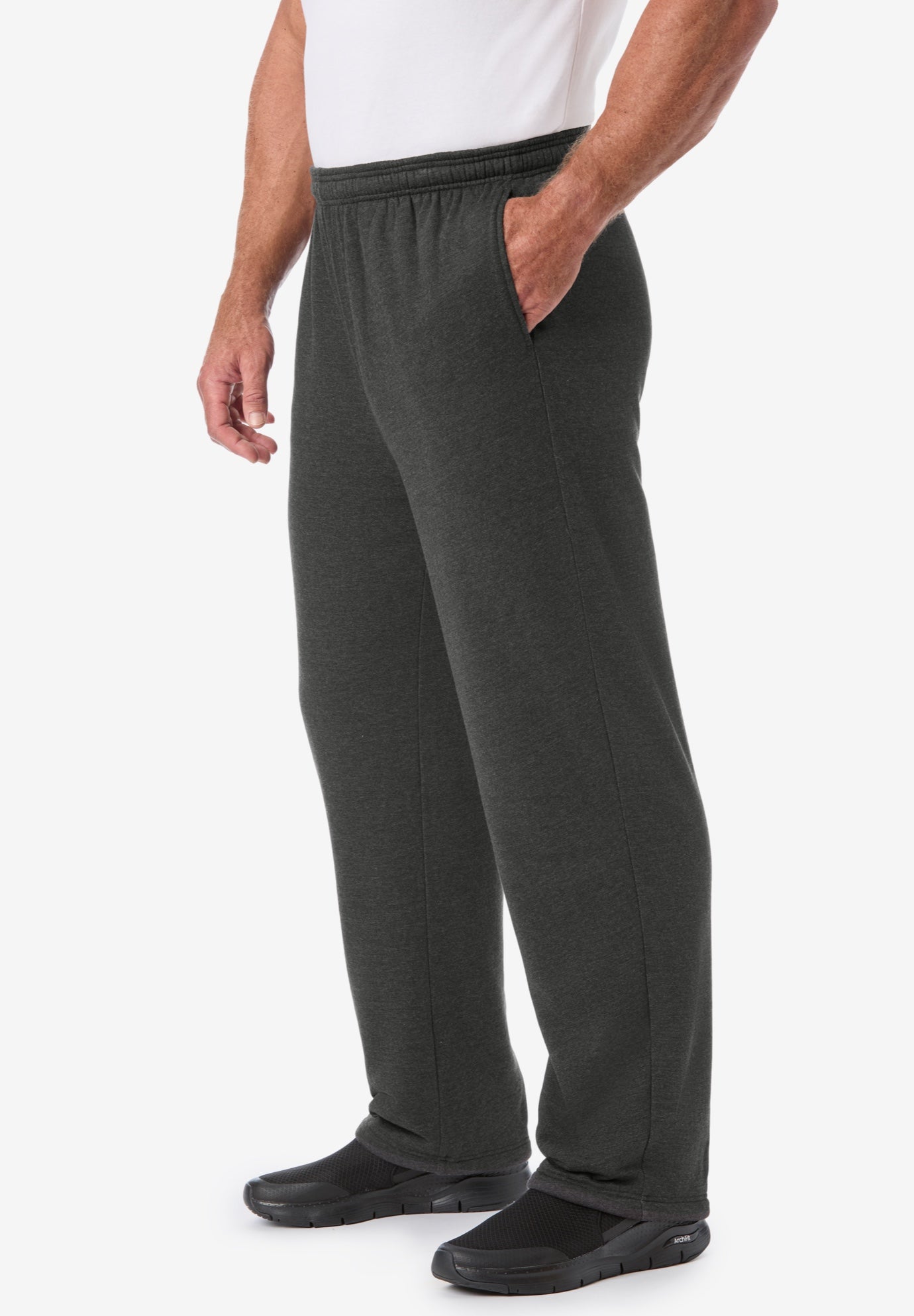 Sherpa Lined Full Elastic Sweatpants image number 2