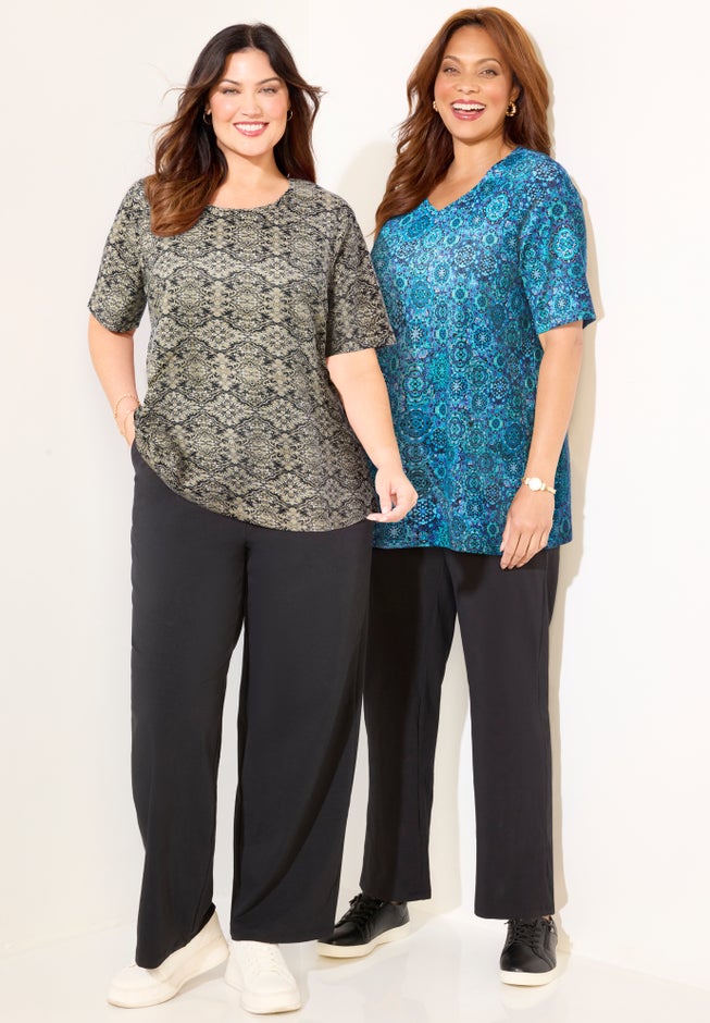 Suprema&reg; Ultra-Soft Scoopneck Tee image number 3