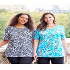 Suprema&reg; Ultra-Soft Scoopneck Tee image number null