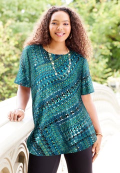 Suprema&reg; Short Sleeve Scoopneck Tee