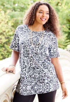 Suprema&reg; Short Sleeve Scoopneck Tee