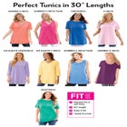 Perfect Short-Sleeve Boatneck Tunic image number null