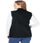 Zip-Front Quilted Vest image number null