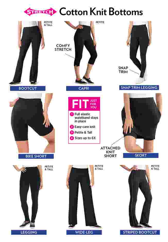 Stretch Cotton Snap-Trim Legging image number 4