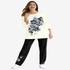 Floral Tee and Pant Set image number null