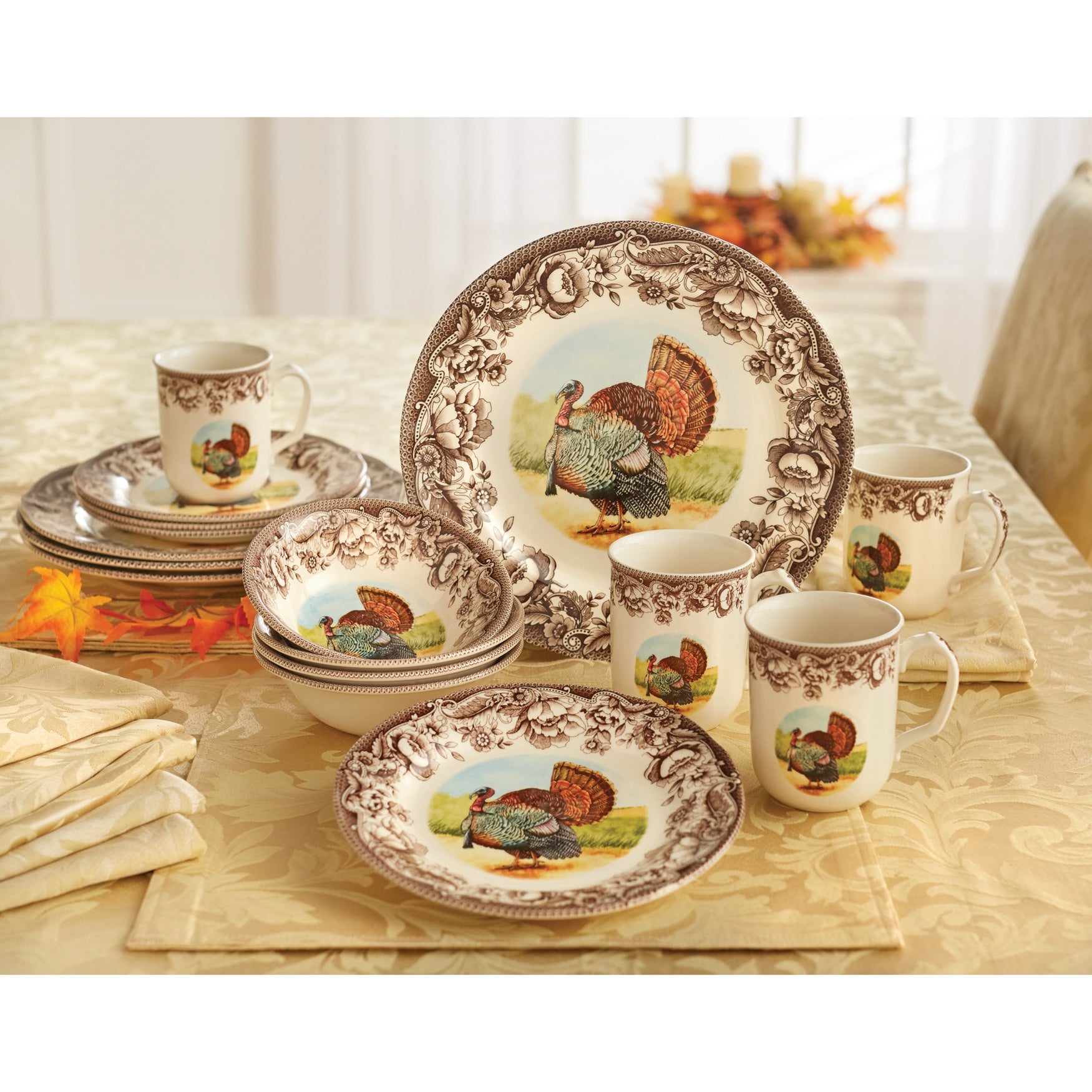 16-Piece Haydon Turkey Dinnerware image number 0