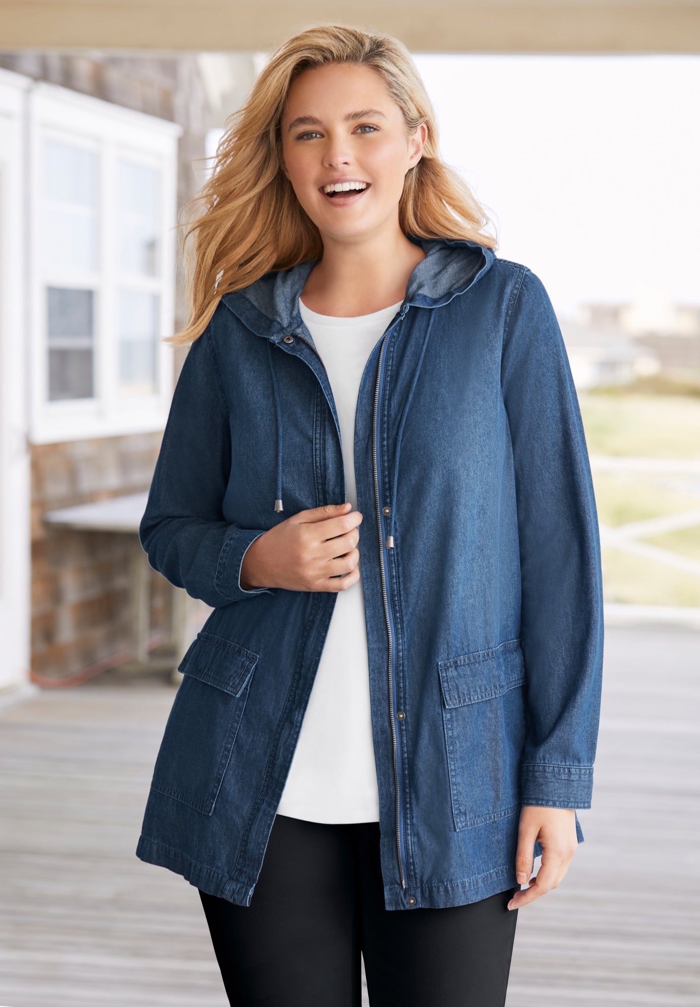 Lightweight Utility Hoodie Jacket image number 0