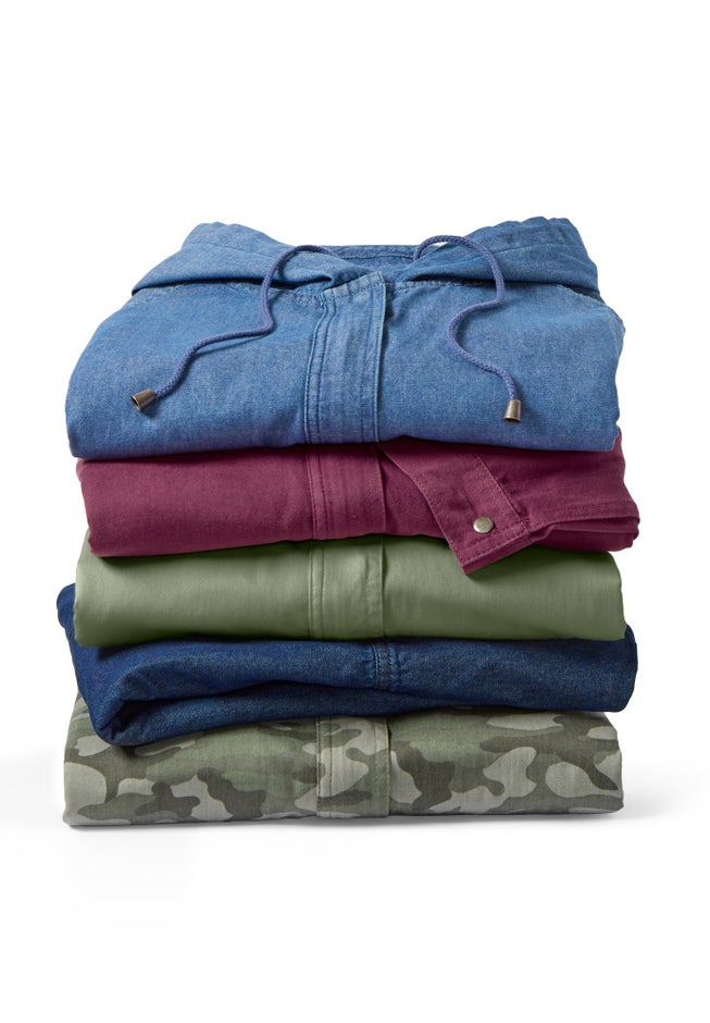 Lightweight Utility Hoodie Jacket image number 4