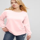 French Terry Blouson Sleeve Sweatshirt Tunic image number null