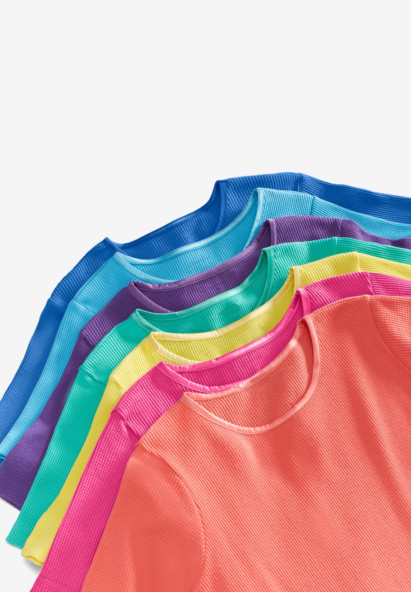 Waffle Thermal Satin Trim Tee image number 1