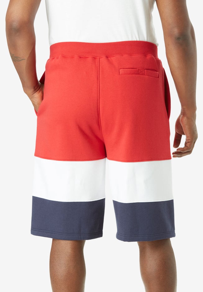 Colorblock Fleece Shorts image number null