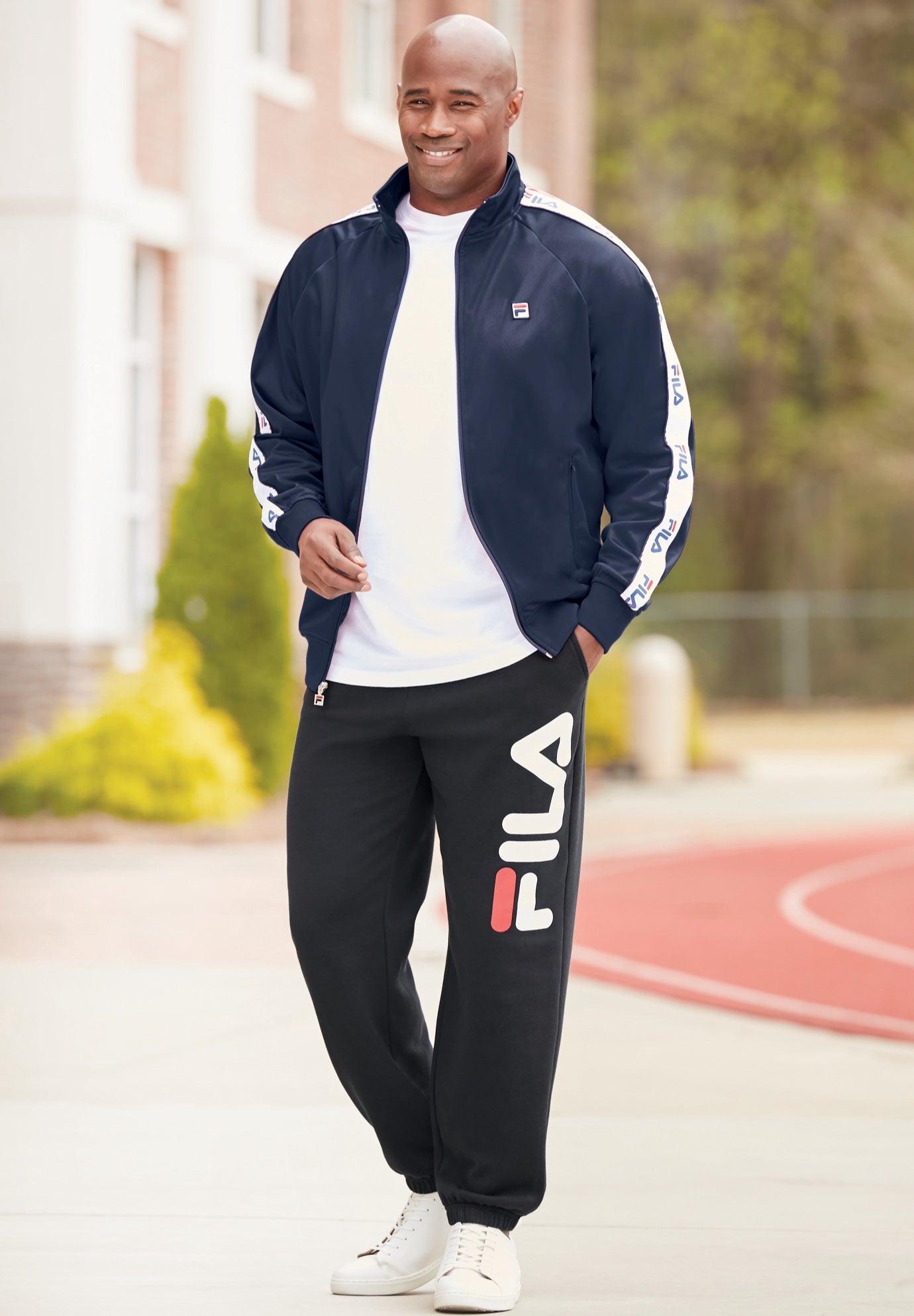 FILA® Taped Logo Track Jacket image number 1