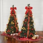 Fully Decorated Pre-Lit 4&frac12; Ft. Pop-Up Christmas Tree image number null