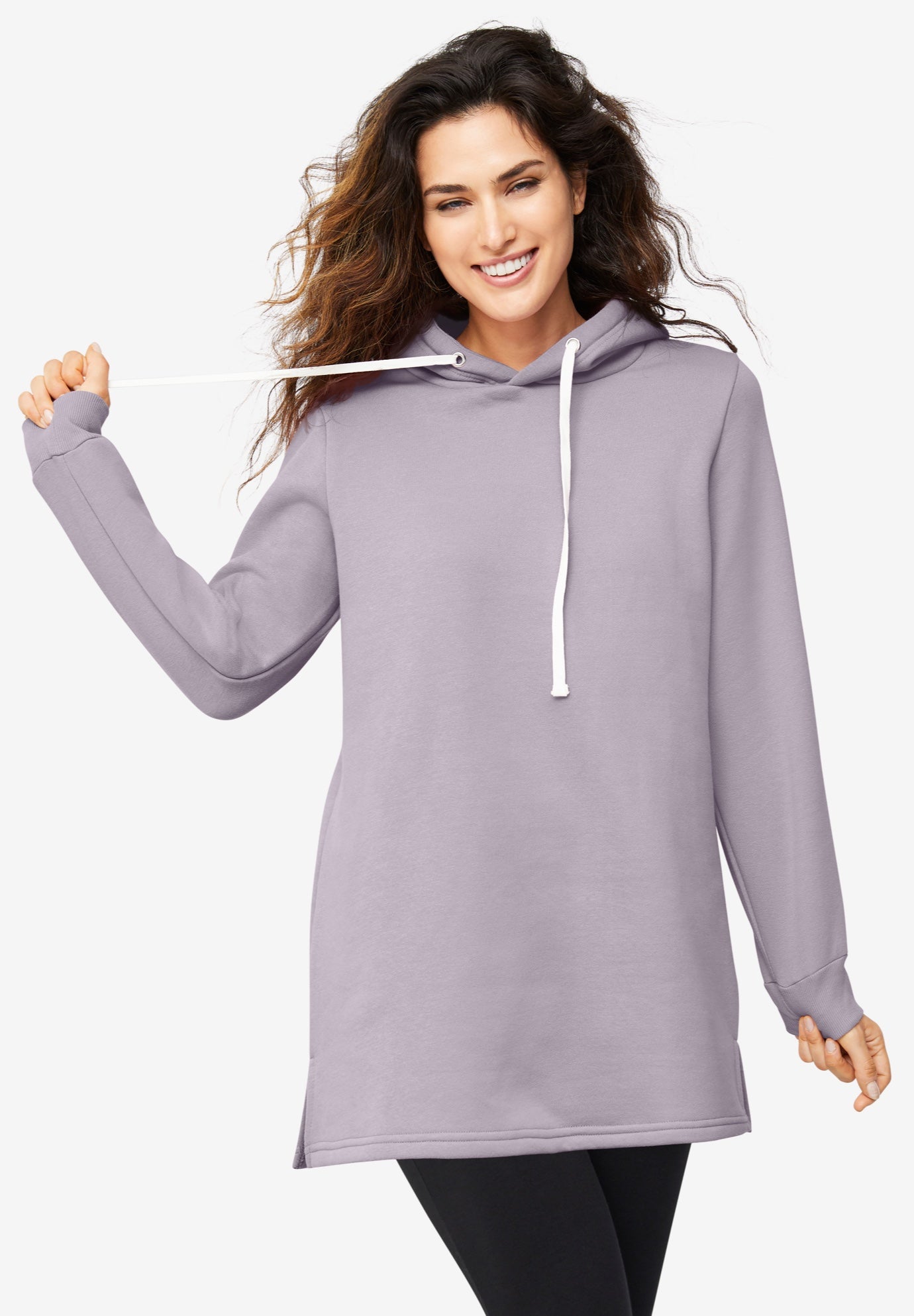 Hooded Sweatshirt Tunic image number 0