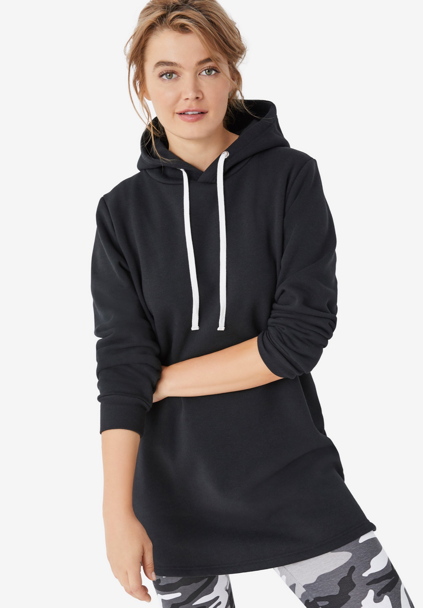 Hooded Sweatshirt Tunic image number 0