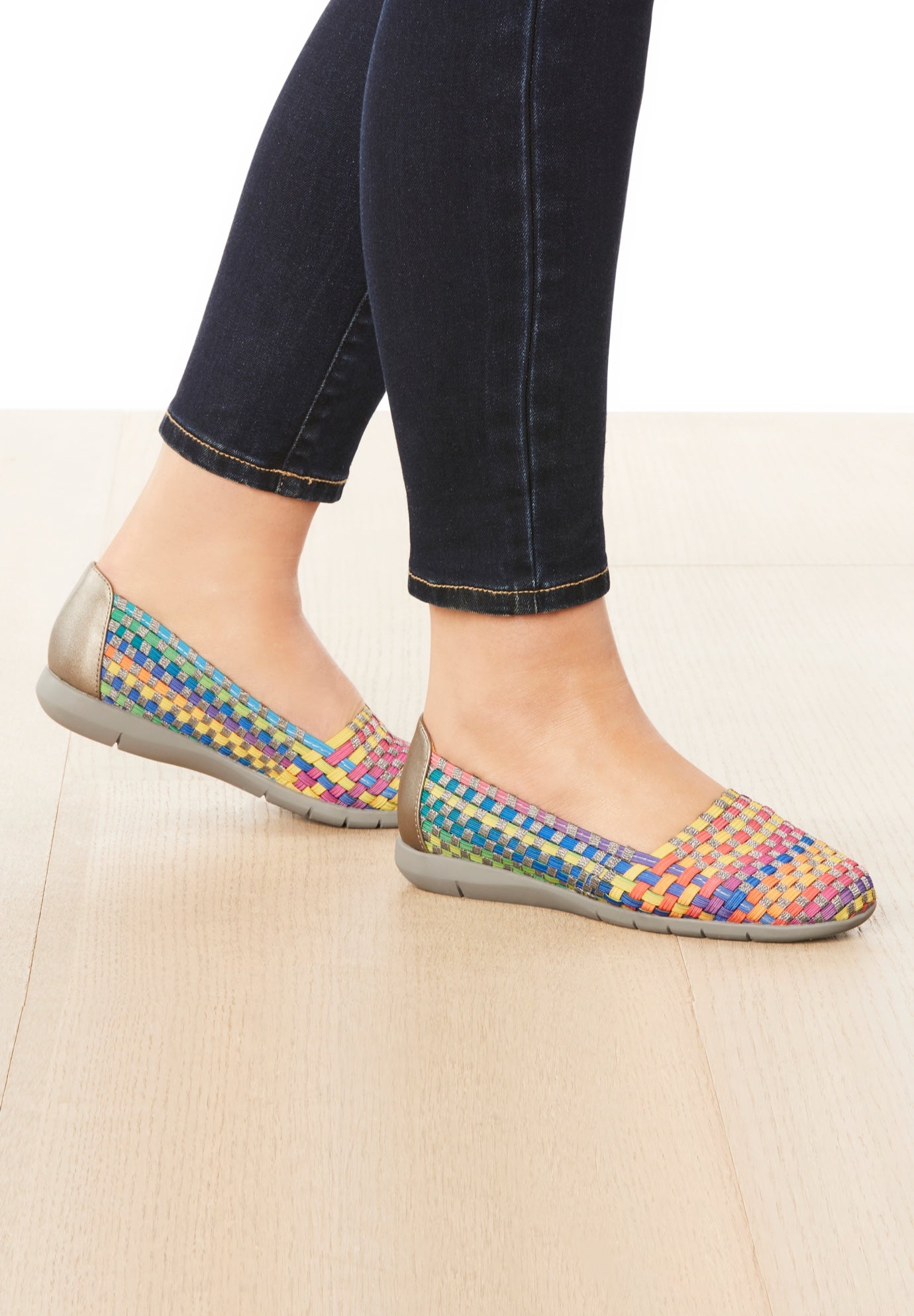 The Bethany Stretch Woven Slip On Flat image number 0