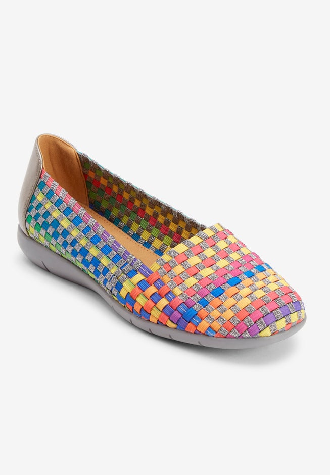 The Bethany Stretch Woven Slip On Flat image number 1