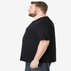 Shrink-Less&trade; Lightweight Pocket Crewneck T-Shirt image number null