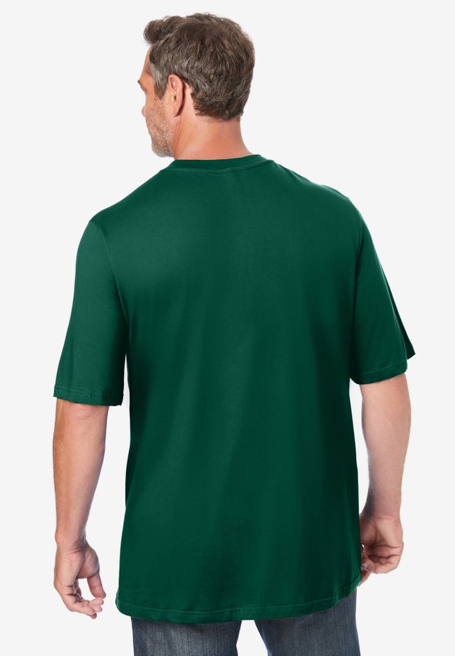 Shrink-Less&trade; Lightweight Pocket Crewneck T-Shirt image number 1