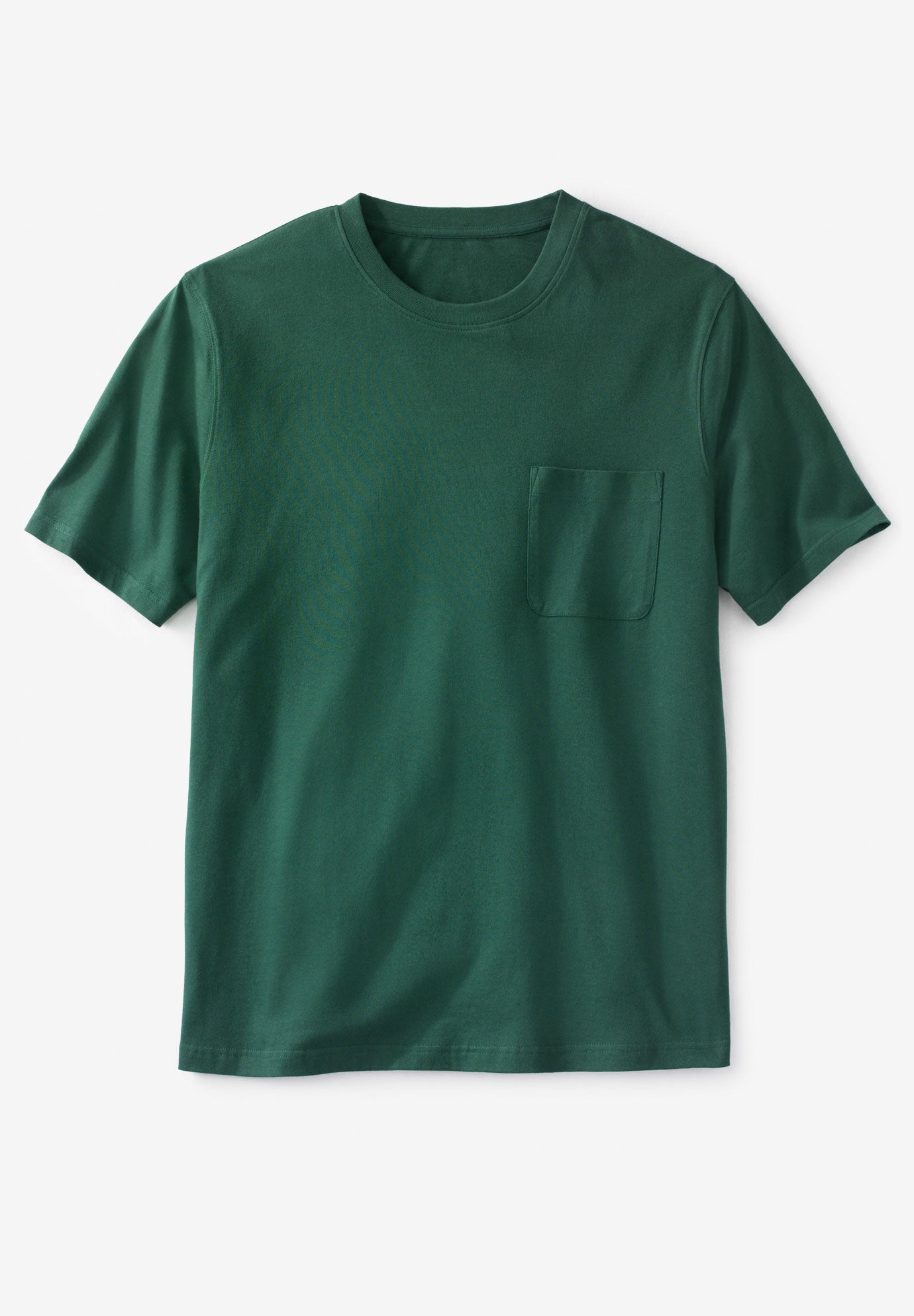 Shrink-Less&trade; Lightweight Pocket Crewneck T-Shirt image number 0