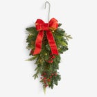 24" Pre-Lit Holiday Classic Tear Drop Swag image number null