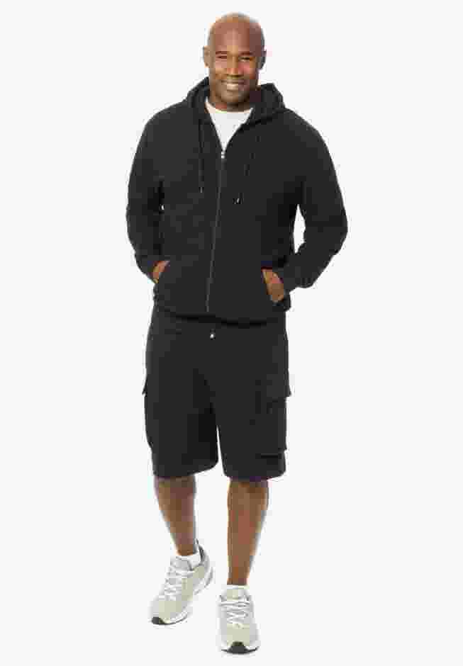 French Terry Zip-Up Hoodie image number 3
