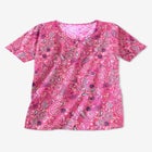 Perfect Printed Short-Sleeve Scoopneck Tee image number null