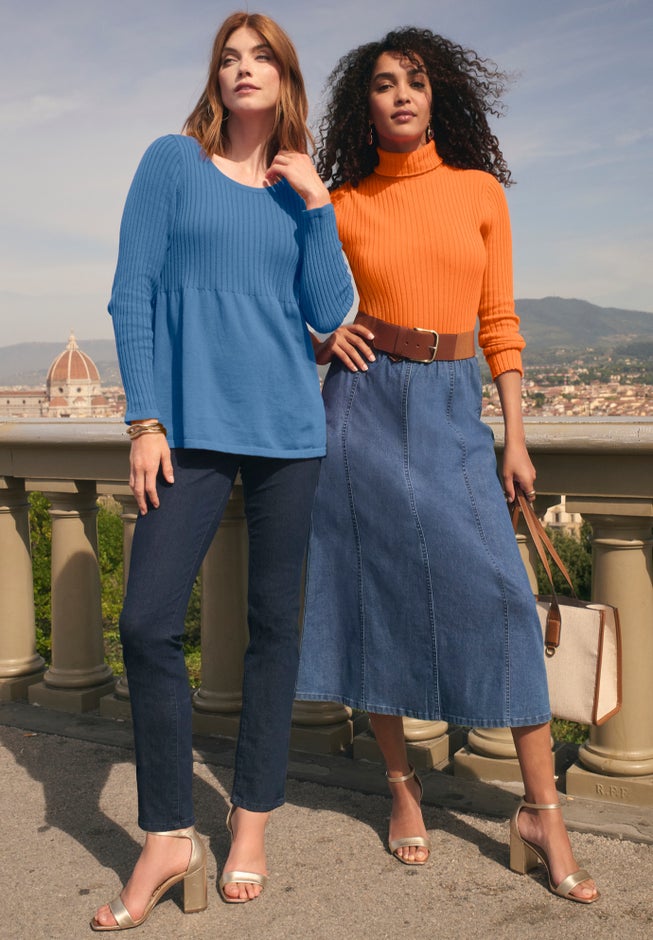 Stretch Denim Straight-Leg Jegging image number 3