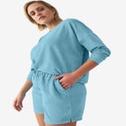 Terry Cloth Short with Drawstring Elastic Waist image number null