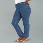 True Fit Stretch Denim Straight Leg Jean image number null