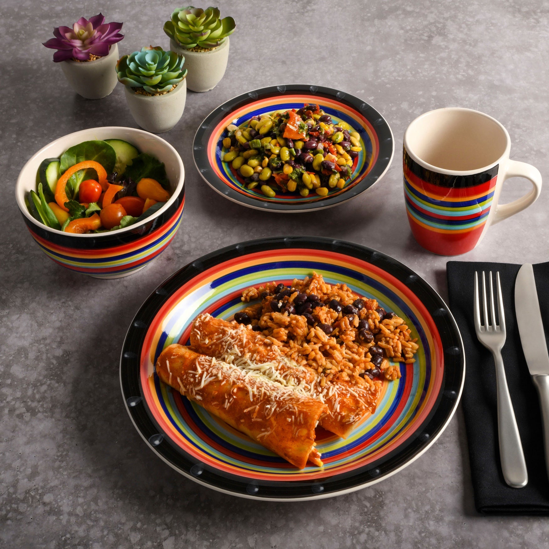 16-PC. Casa Stella Dinnerware Set image number 9