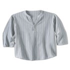 Gauze Mandarin Collar 3/4 Sleeve Shirt image number null