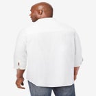 Gauze Mandarin Collar 3/4 Sleeve Shirt image number null