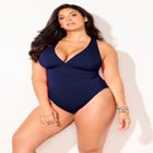 Crossback V-Neck One Piece Swimsuit image number null