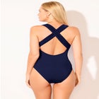 Crossback V-Neck One Piece Swimsuit image number null