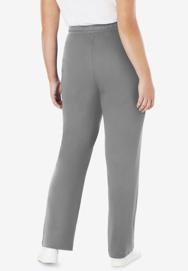 Sport Knit Straight-Leg Pull-On Pants image number 1