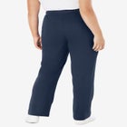 Sport Knit Straight-Leg Pull-On Pants image number null
