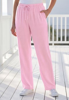 Sport Knit Straight Leg Elastic Pant