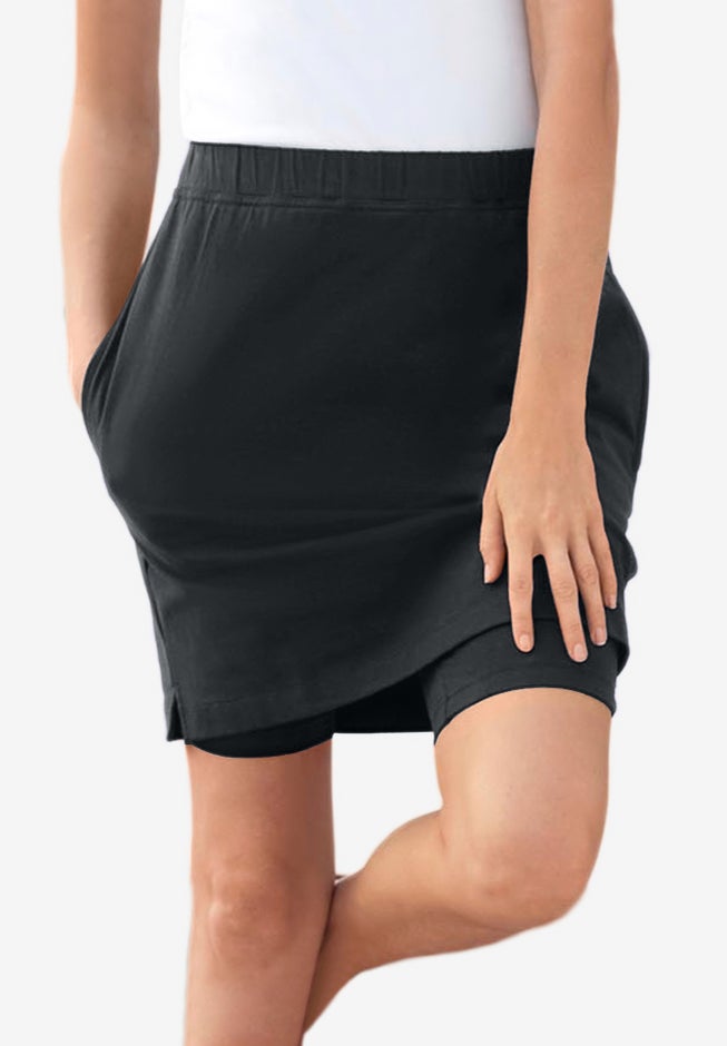 Stretch Cotton Skort image number 6