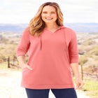 Cloud Knit French Terry Classic Hoodie Tunic image number null