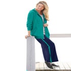 Zip Front Tunic Hoodie Jacket image number null