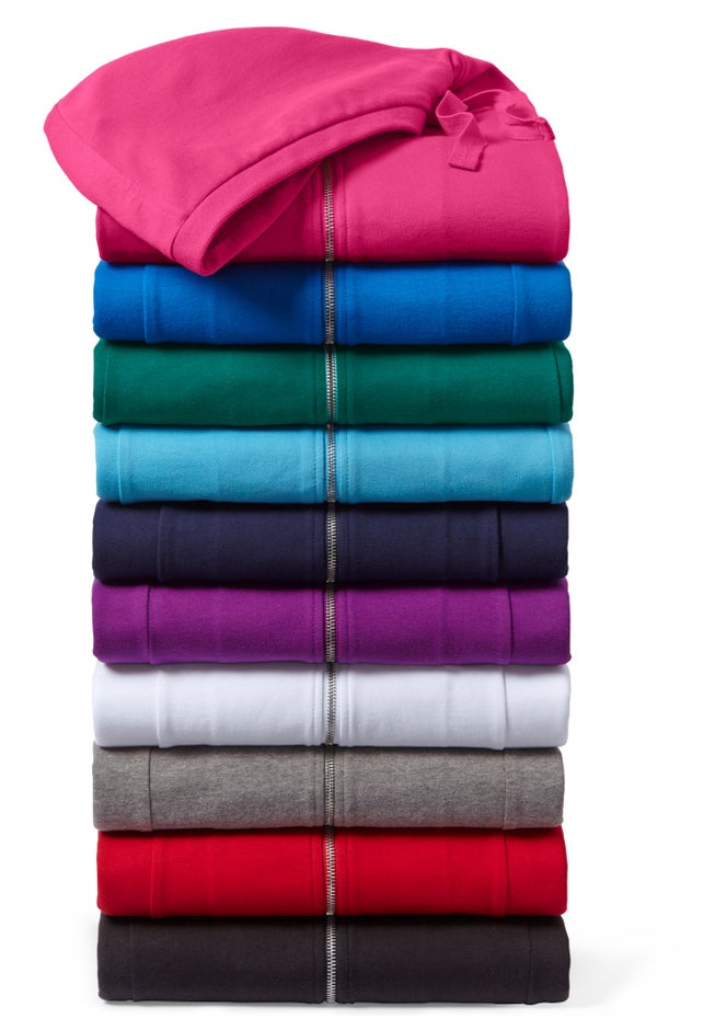 Zip Front Tunic Hoodie Jacket image number 3